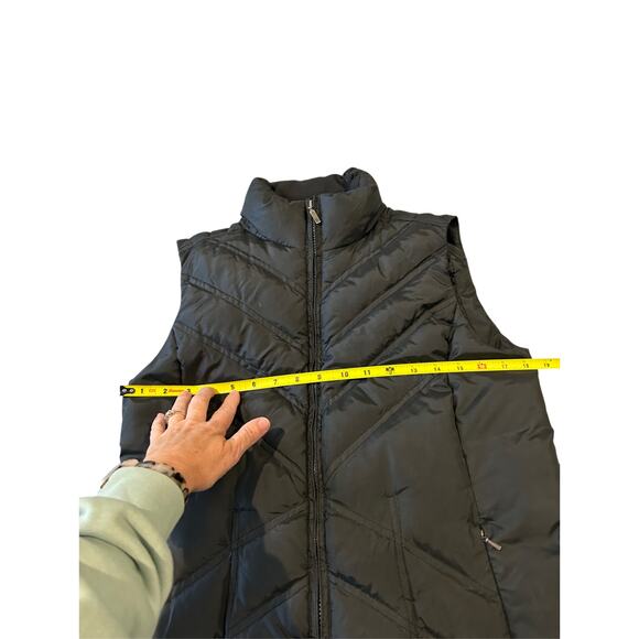 Eddie Bauer Black Goose Down Quilted Puffer Vest Size S Outerwear Outdoors - Picture 6 of 7